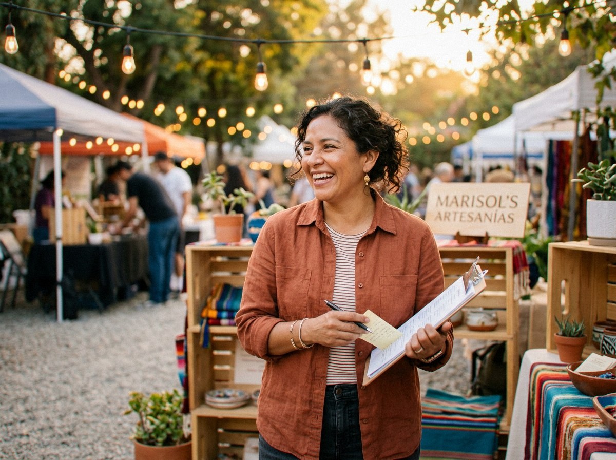 Marisol Reyes, owner of Verbena Party Rentals, a wedding & quinceañera rental company in Miraflor